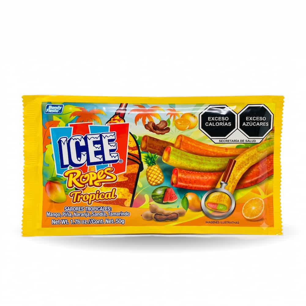 ICEE Ropes Tropical Display 12 Pzas